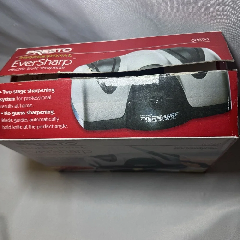 Presto EverSharp Electric‎ Knife Sharpener 2 Stage Proffessional Sharpening New